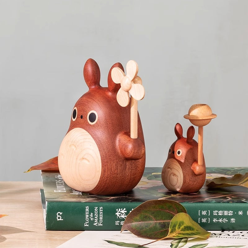 Wooden Totoro Handmade Ornament