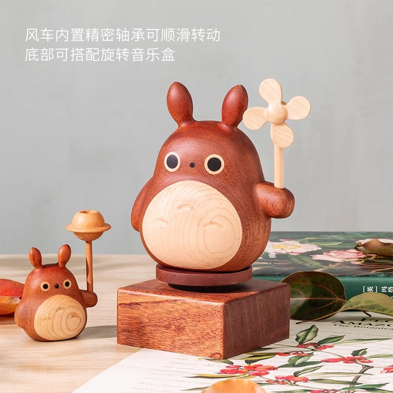 Wooden Totoro Handmade Ornament