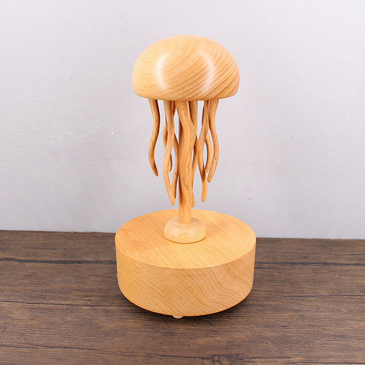 Wooden Mechanical Jellyfish Music Box
