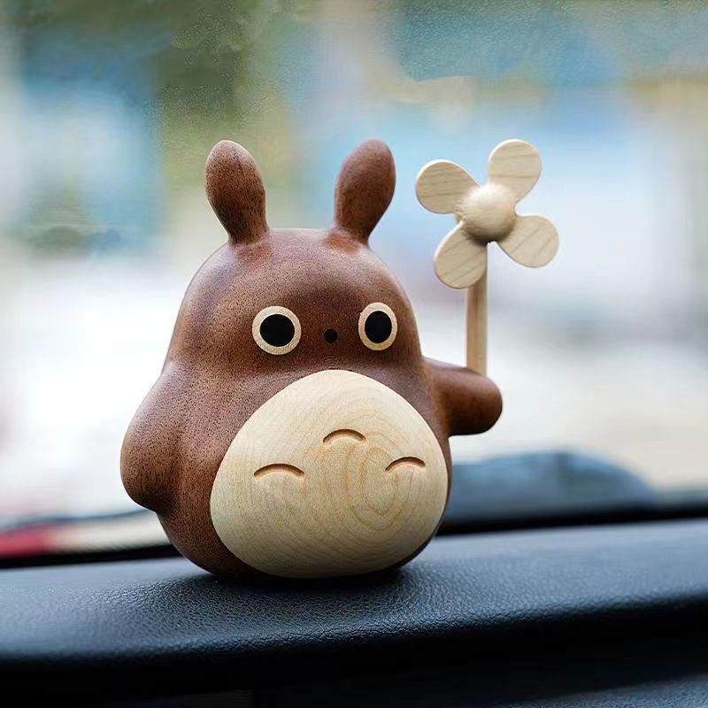 Wooden Totoro Handmade Ornament