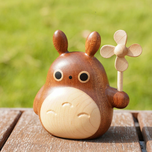 Wooden Totoro Handmade Ornament