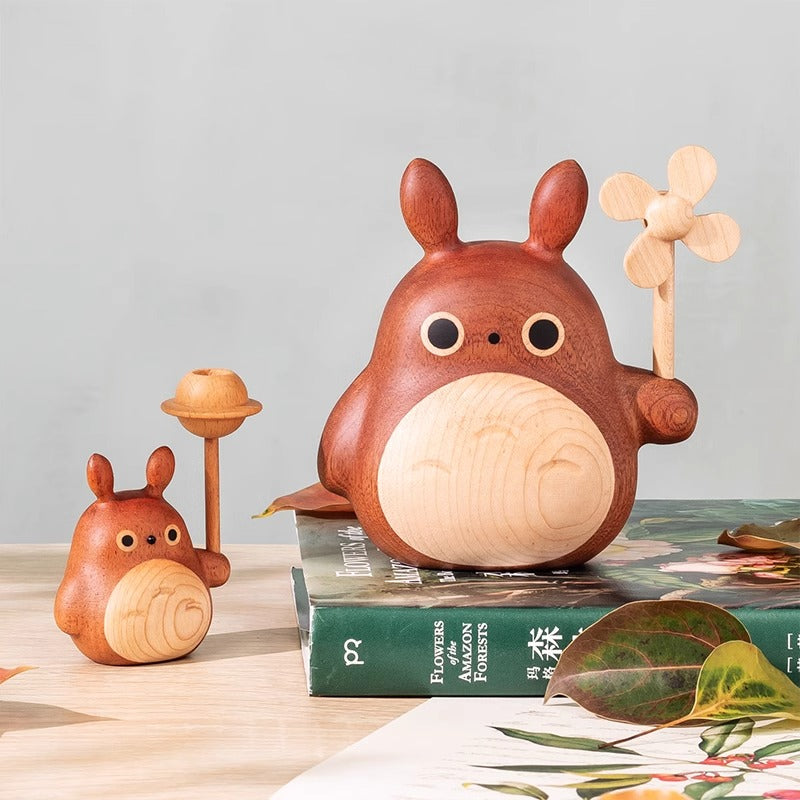 Wooden Totoro Handmade Ornament