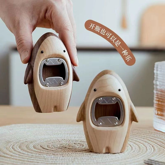 Wooden Shark Bottle Opener