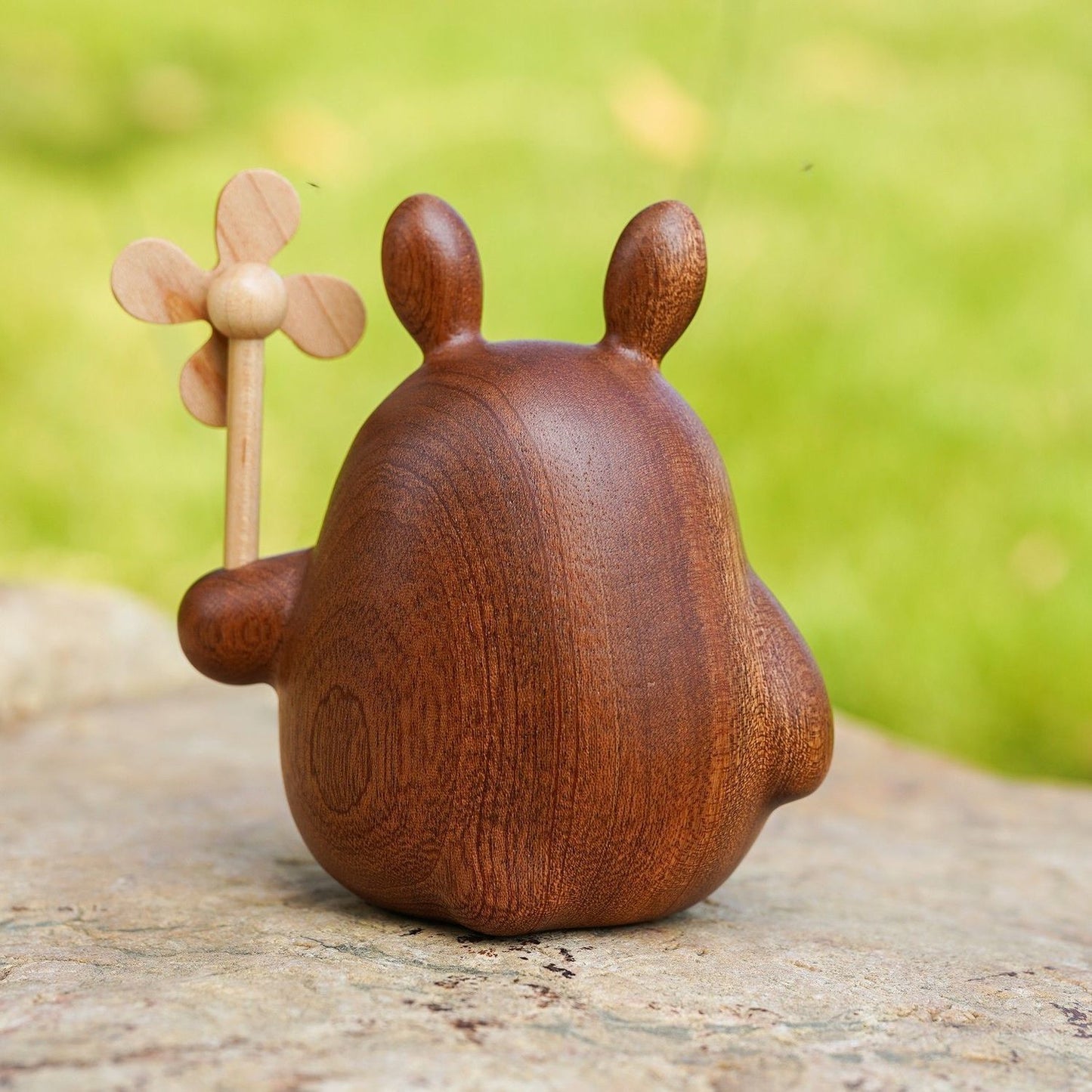Wooden Totoro Handmade Ornament