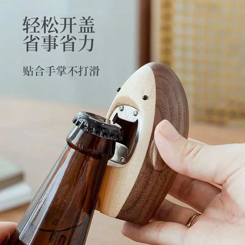 Wooden Shark Bottle Opener