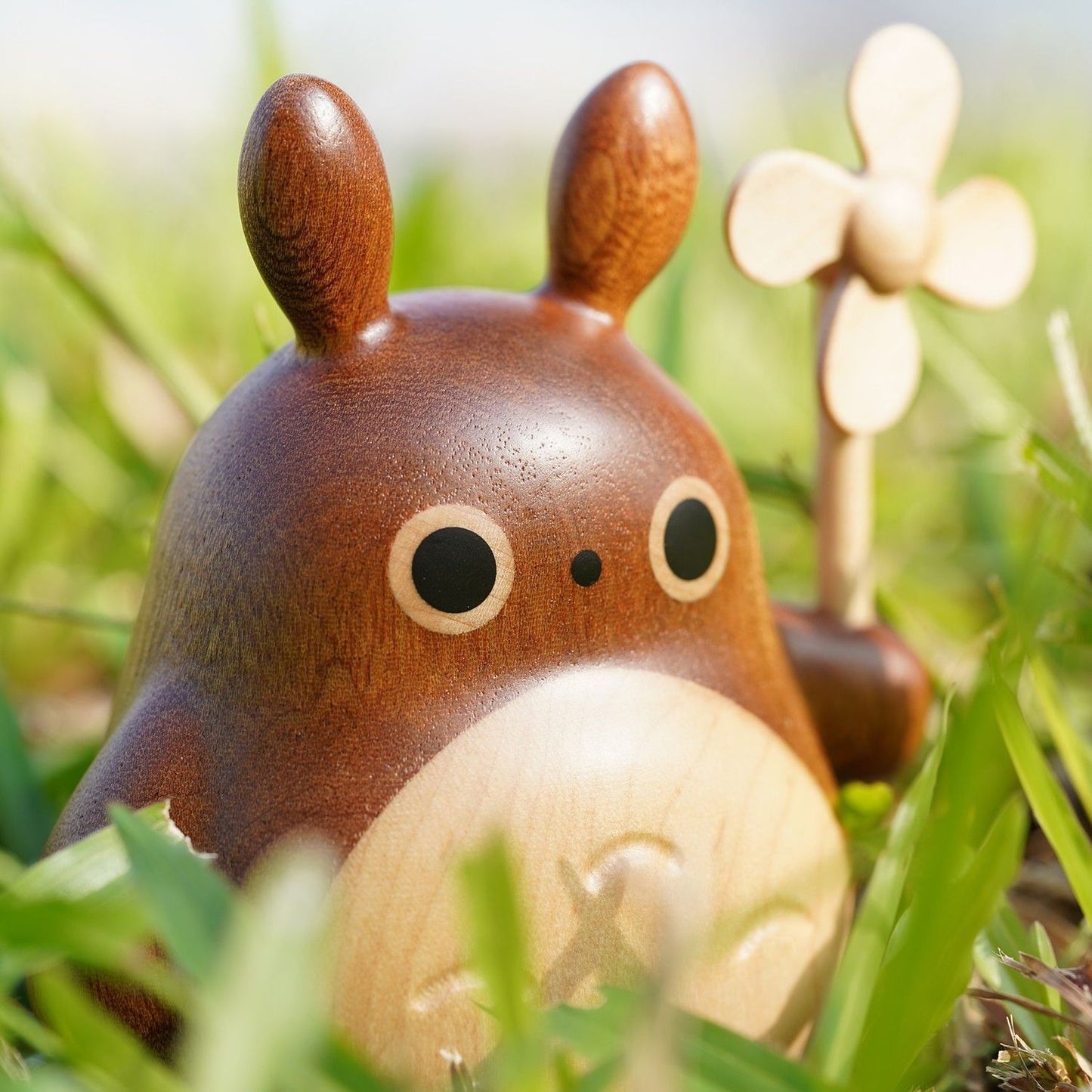 Wooden Totoro Handmade Ornament