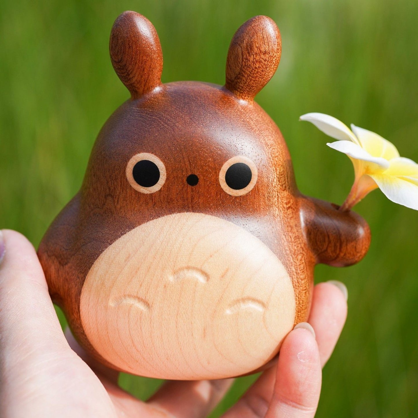 Wooden Totoro Handmade Ornament