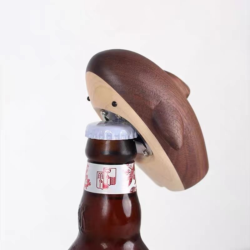 Wooden Shark Bottle Opener