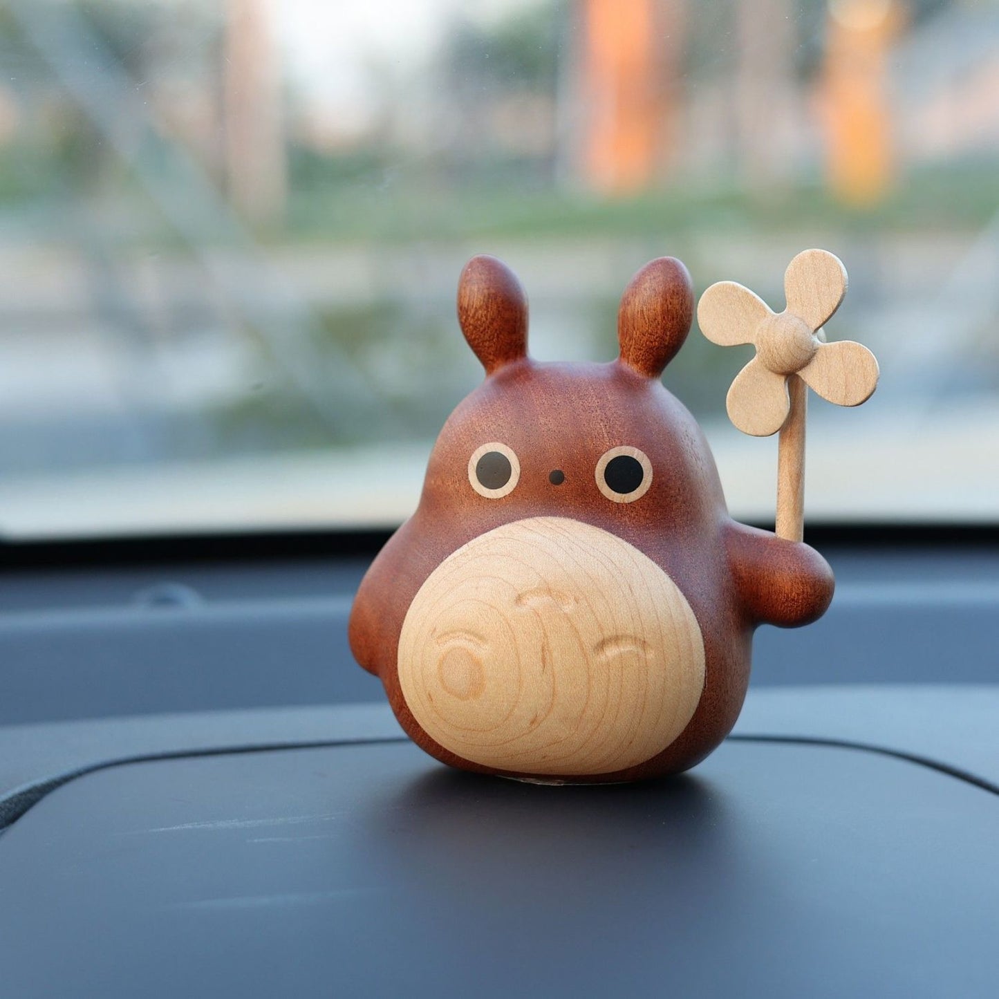 Wooden Totoro Handmade Ornament